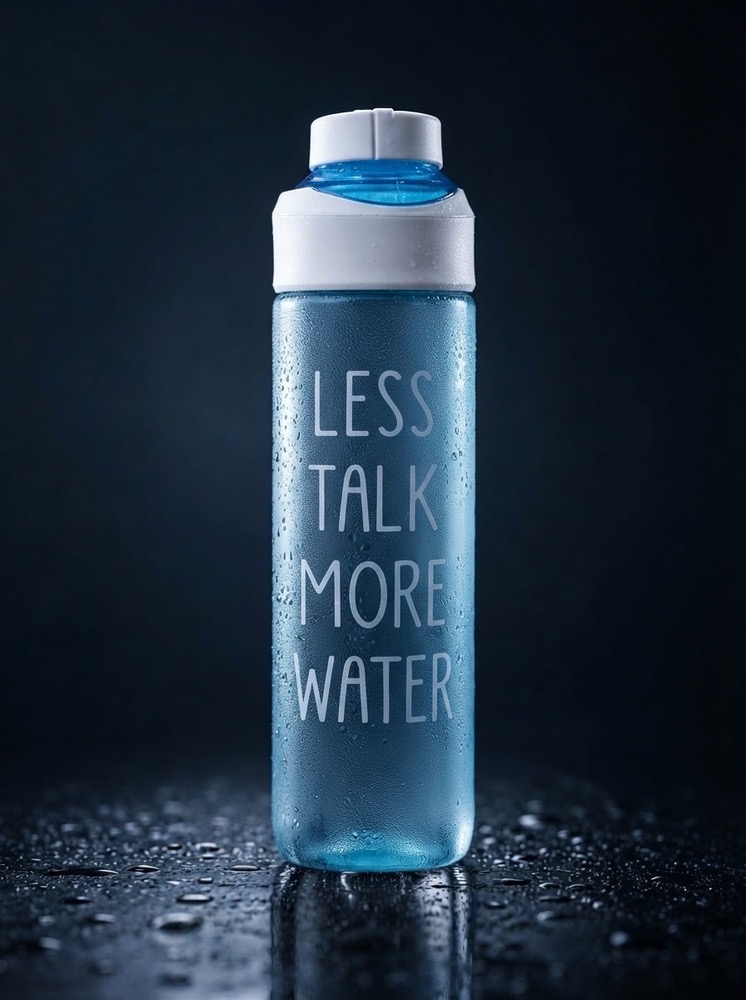 بطری قمقمه نی دار LESS TALK ورزشی